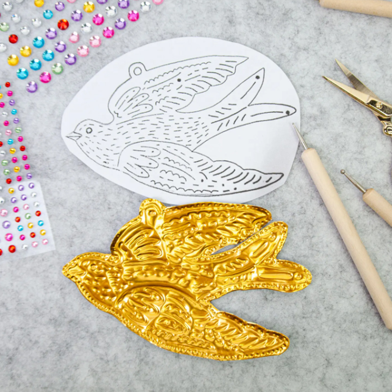 DIY Gold Foil Art Relief Chris - Art Craft Paper ulasan dan harga