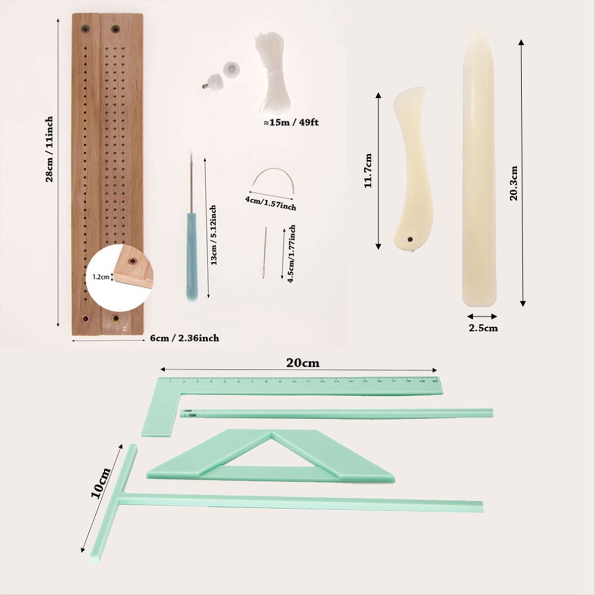 T32C New Book Cover Guide Sewi - Bookbinding Supply Kit ulasan dan harga