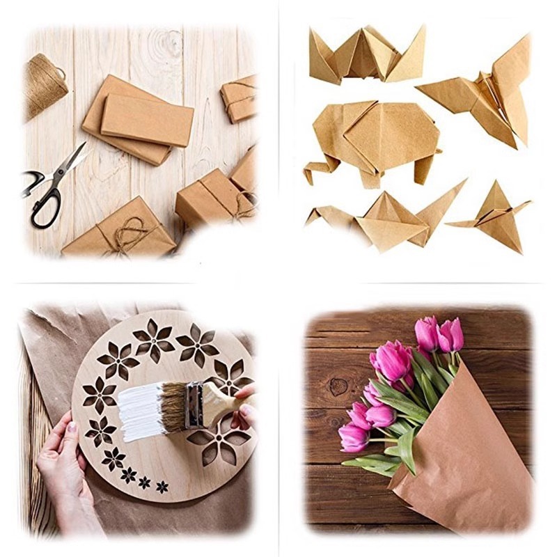 Brown Kraft Paper Ideal For Gi - Art And Craft Recycle ulasan dan harga