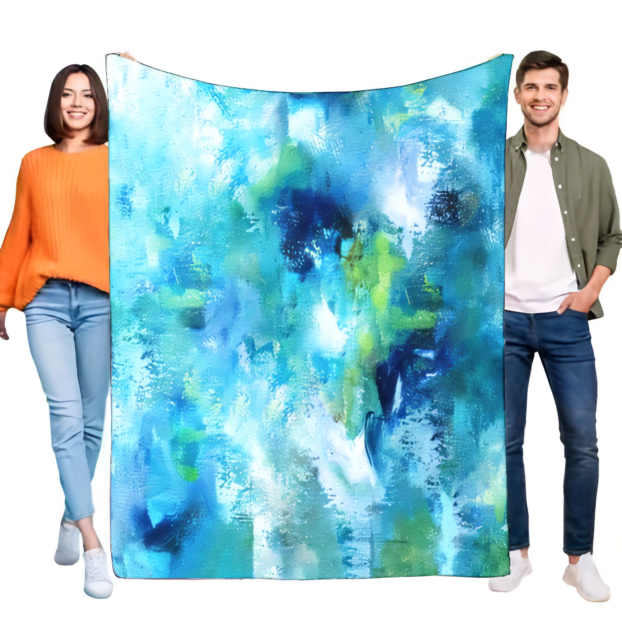 Colorful Abstract Art Blanket  - Art & Craft Valley ulasan dan harga