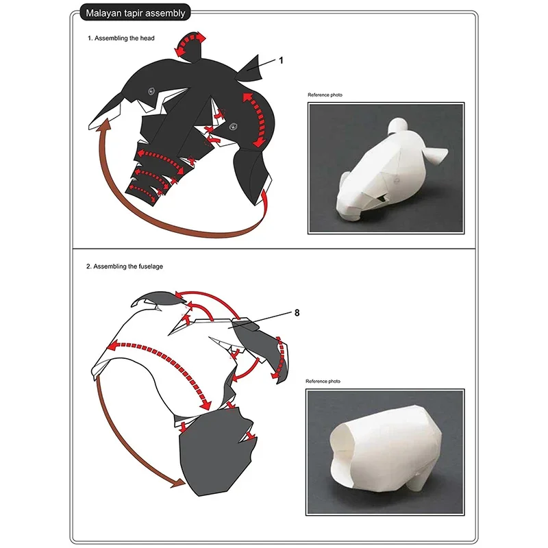 Malayan Tapir Origami Art Mini - Art Craft Center ulasan dan harga