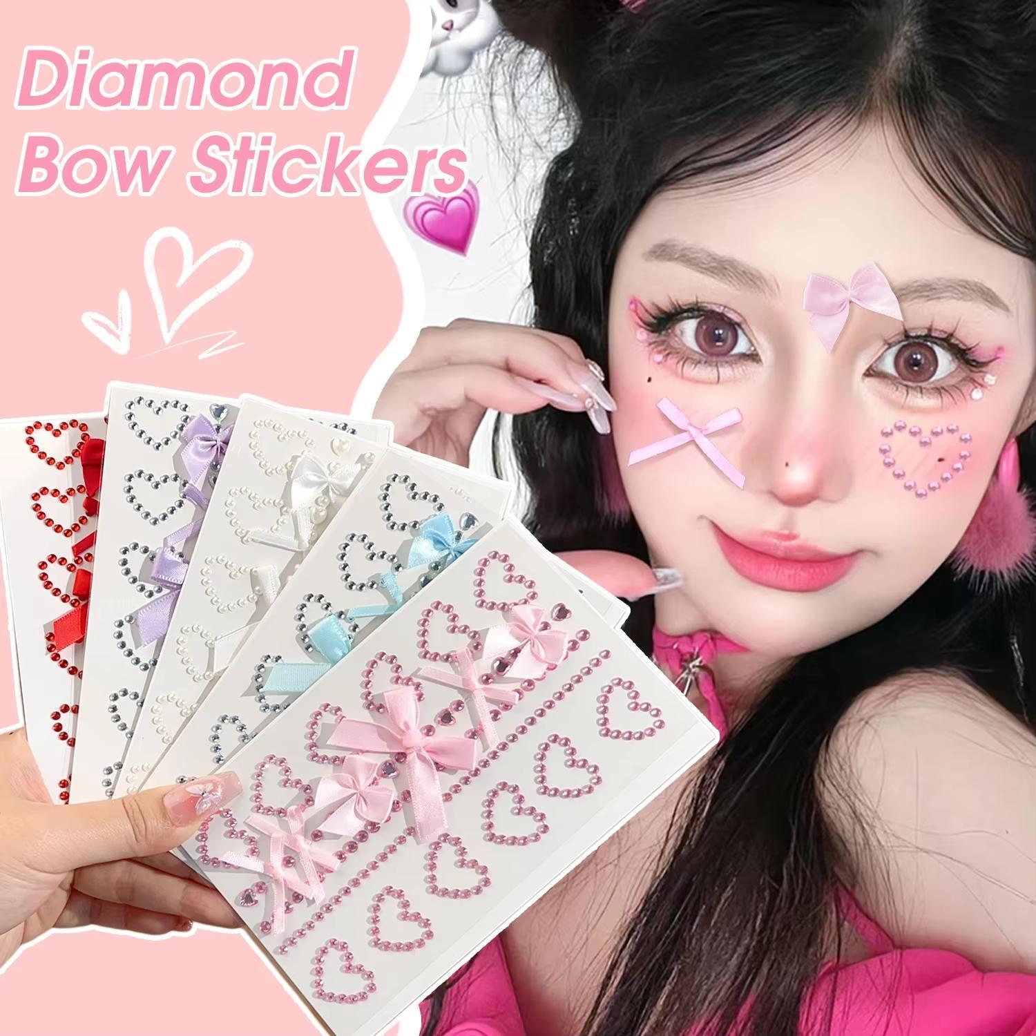 1 Sheet Red Ribbon Bow Sparkly - The Art And Craft Of Jewelry ulasan dan harga