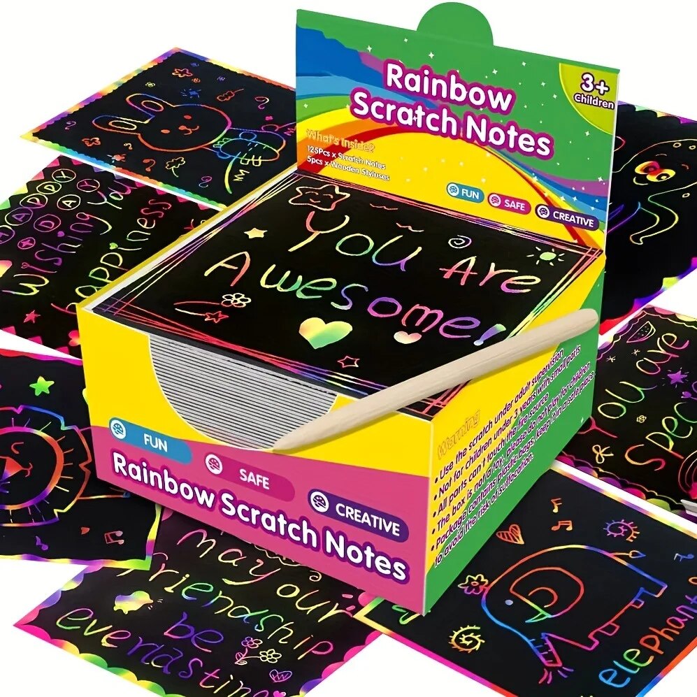 Many Creative Scratch Art Card - Art Craft Stick ulasan dan harga