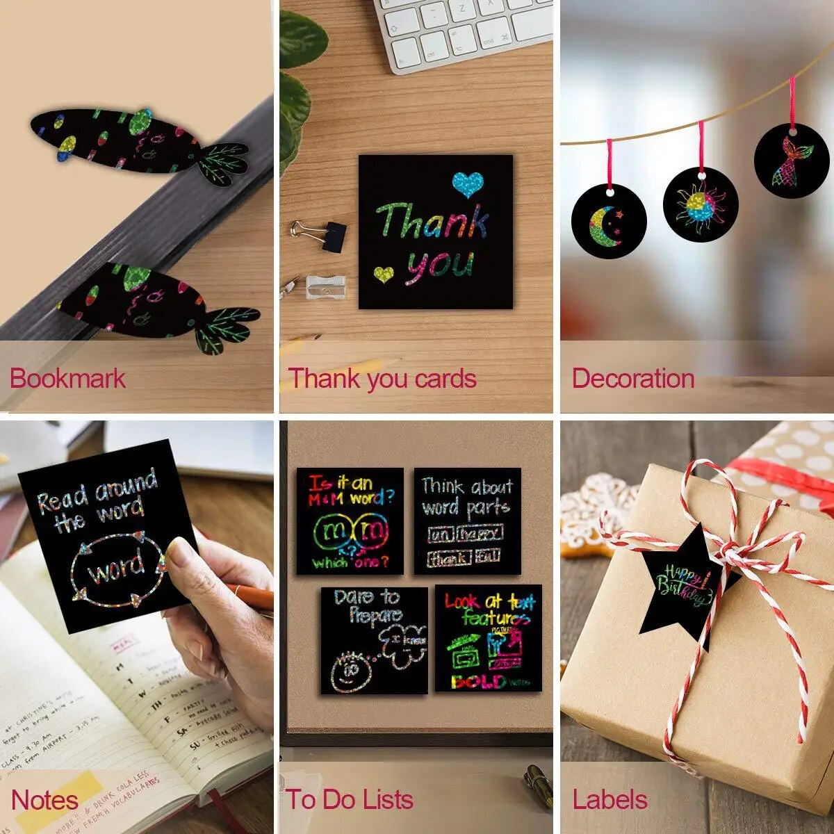 Many Creative Scratch Art Card - Art Craft Stick ulasan dan harga