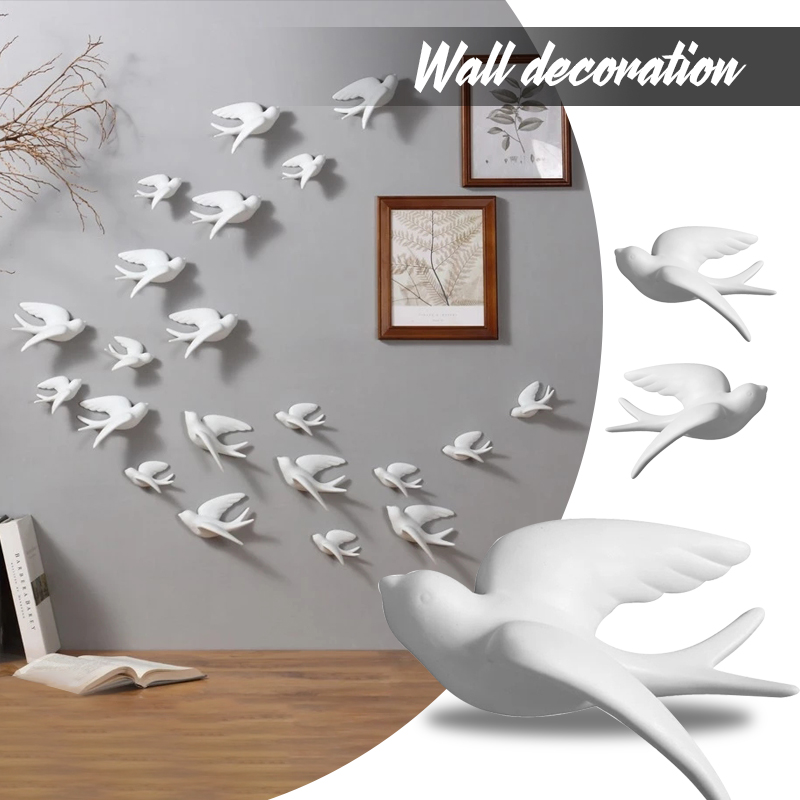 Creative Ceramic Birds Wall Ha - Art Craft Background ulasan dan harga