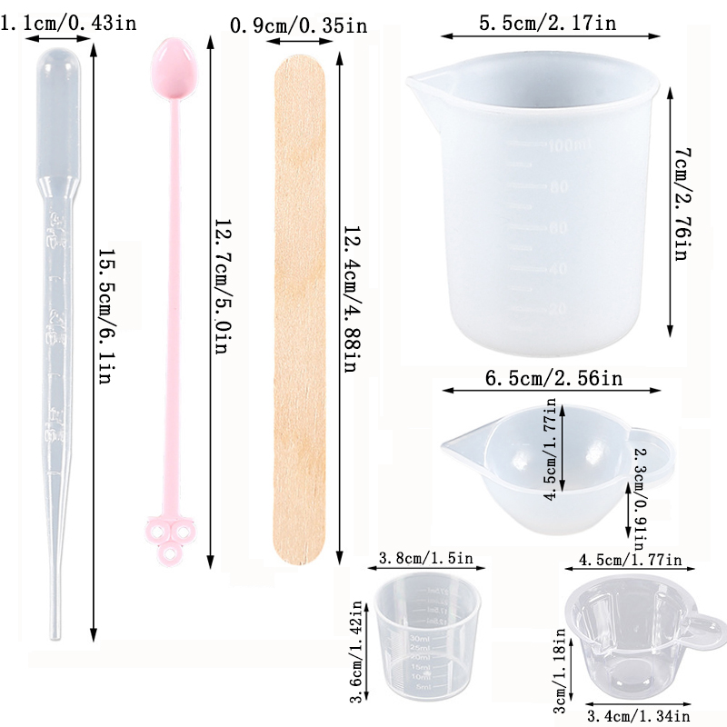 Epoxy Resin Tools Kit Silicone - Art Craft Stick ulasan dan harga