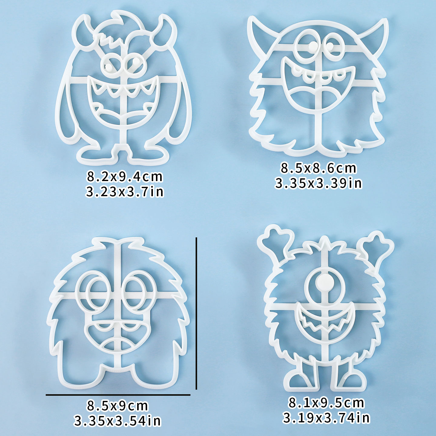 1 Pc/4 Pcs Large Monster Cooki - Art Craft Party ulasan dan harga