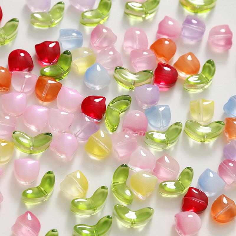 Lampwork  Flower Beads 30Pcs M - The Art And Craft Of Jewelry ulasan dan harga