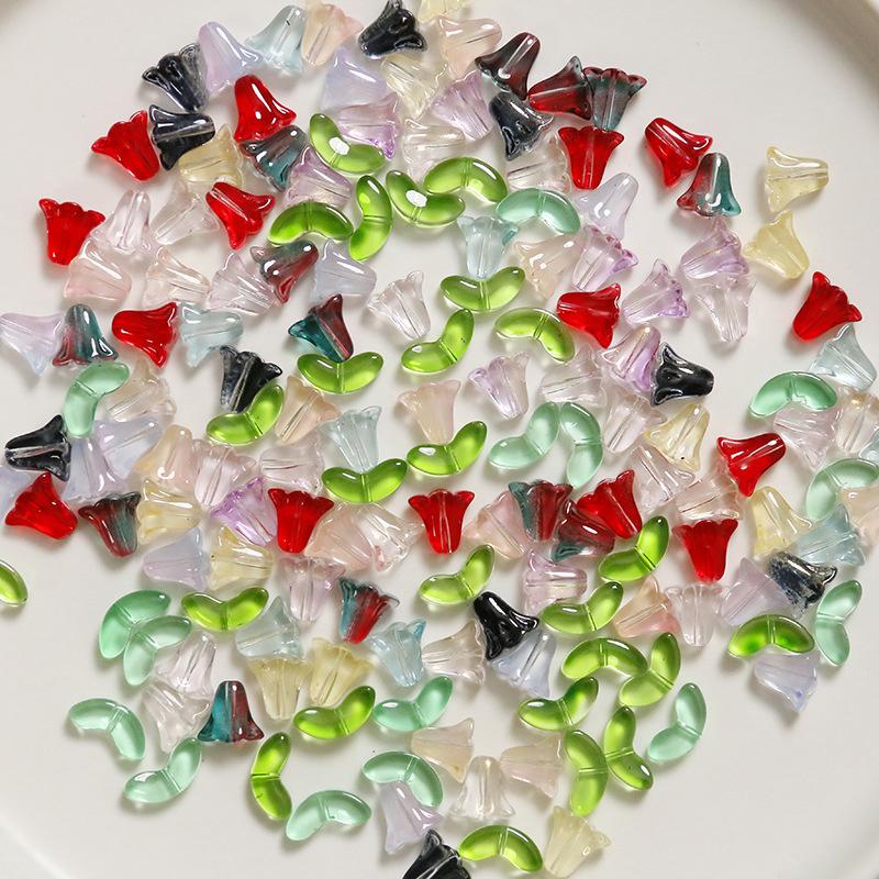 Lampwork  Flower Beads 30Pcs M - The Art And Craft Of Jewelry ulasan dan harga