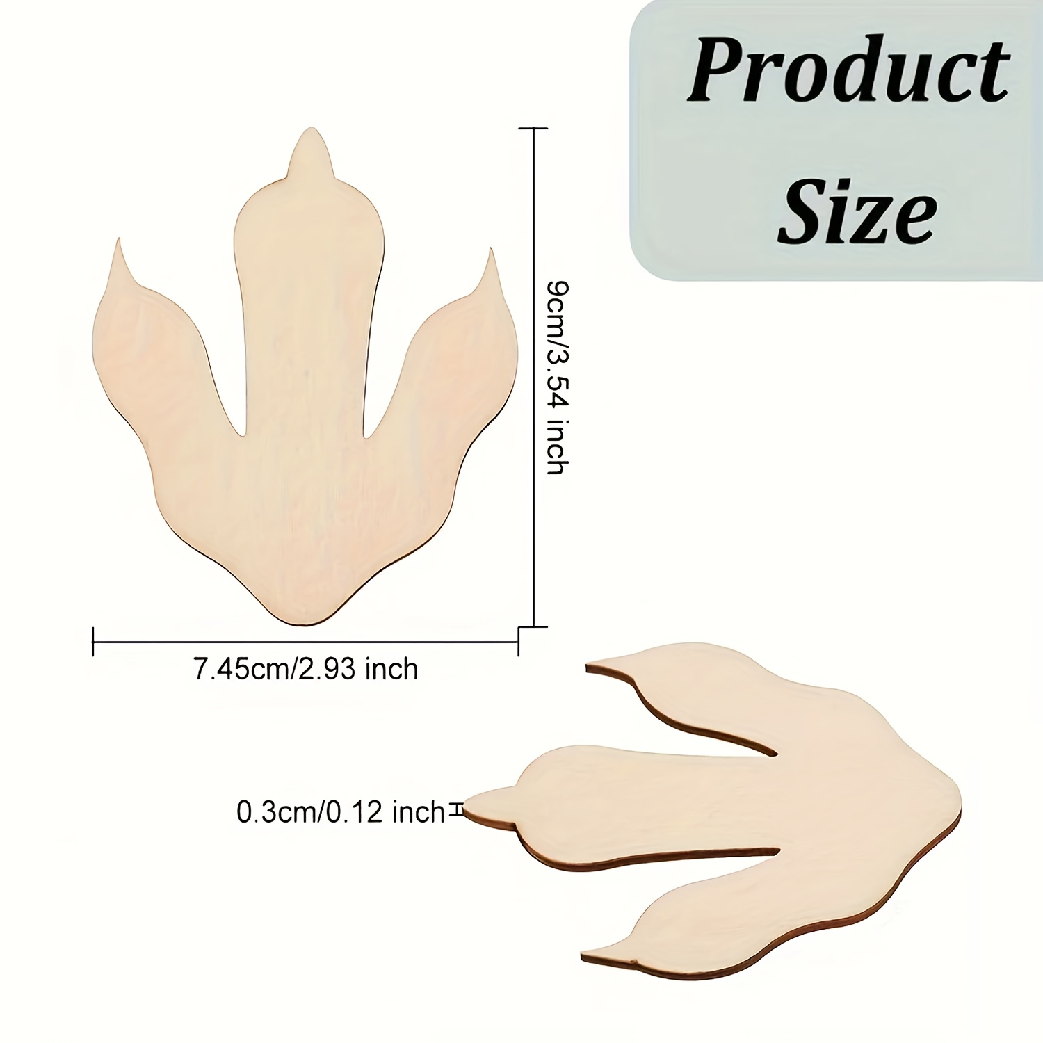 10/20 Pieces Wooden Dinosaur F - Dinosaur And Craft ulasan dan harga