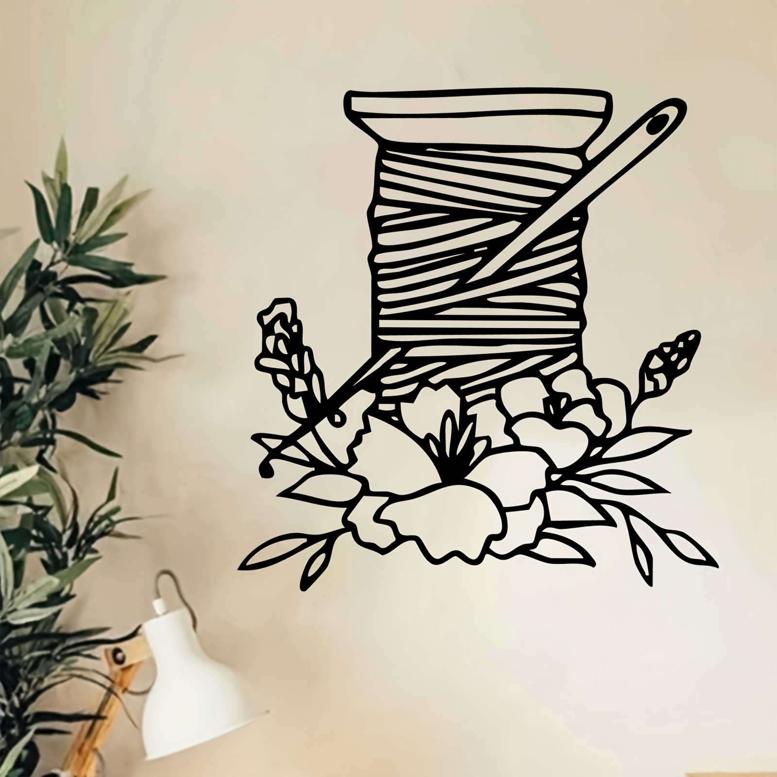 Thread Spool Floral Metal Wall - Art And Craft For Mother'S Day ulasan dan harga