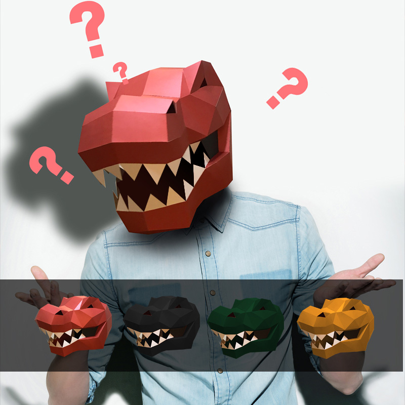 Tyrannosaurus Rex Animal Mask  - Art Craft Center ulasan dan harga
