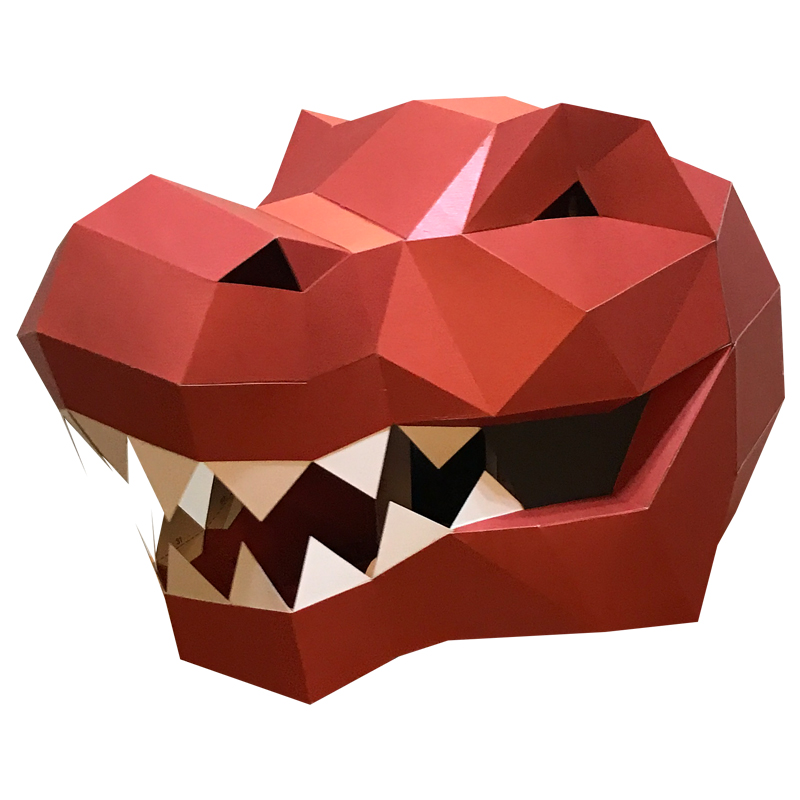 Tyrannosaurus Rex Animal Mask  - Art Craft Center ulasan dan harga