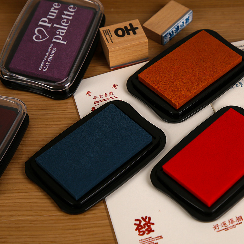 12 Colors Vintage Solid Color  - Rubber Stamp Blank ulasan dan harga
