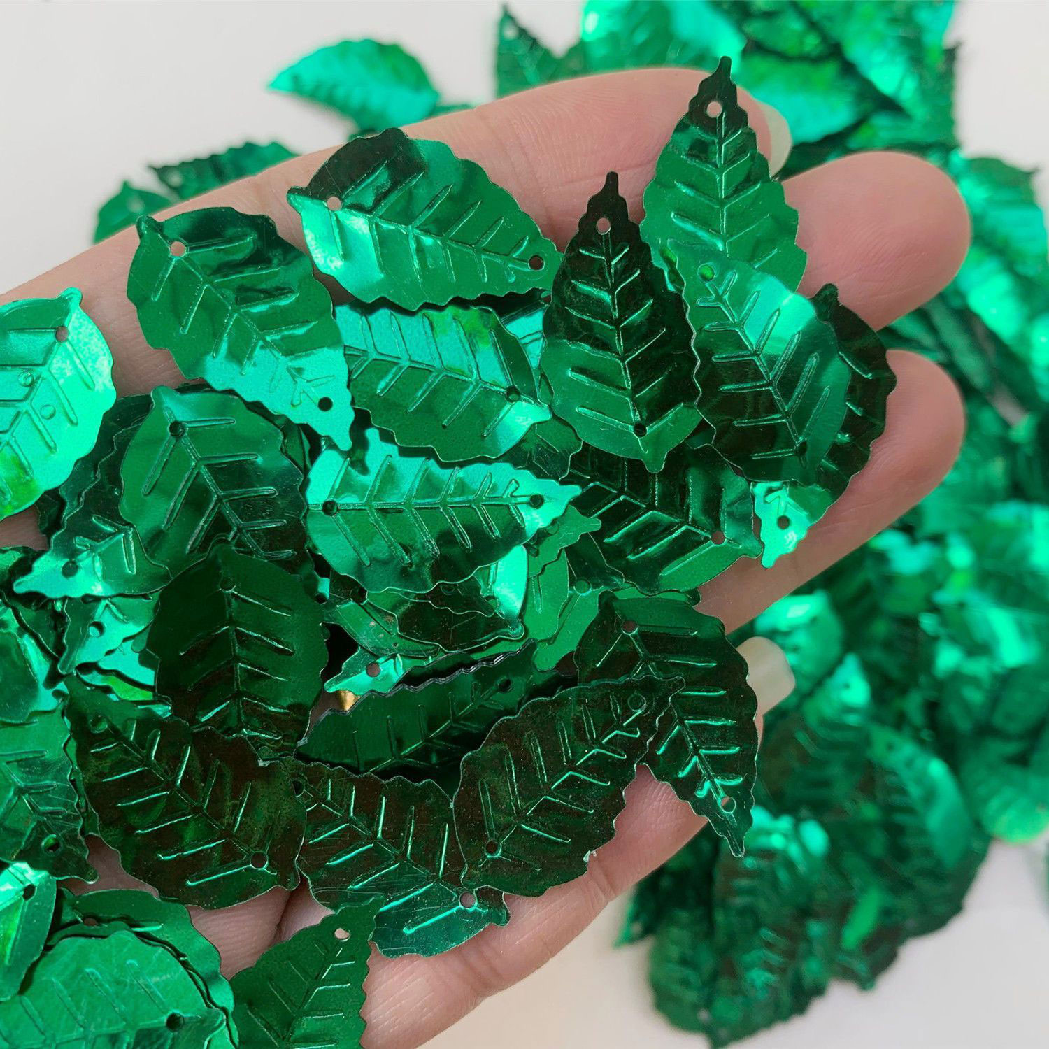 16mm 25mm PVC Leaf Sequins Loo - The Art And Craft Of Jewelry ulasan dan harga