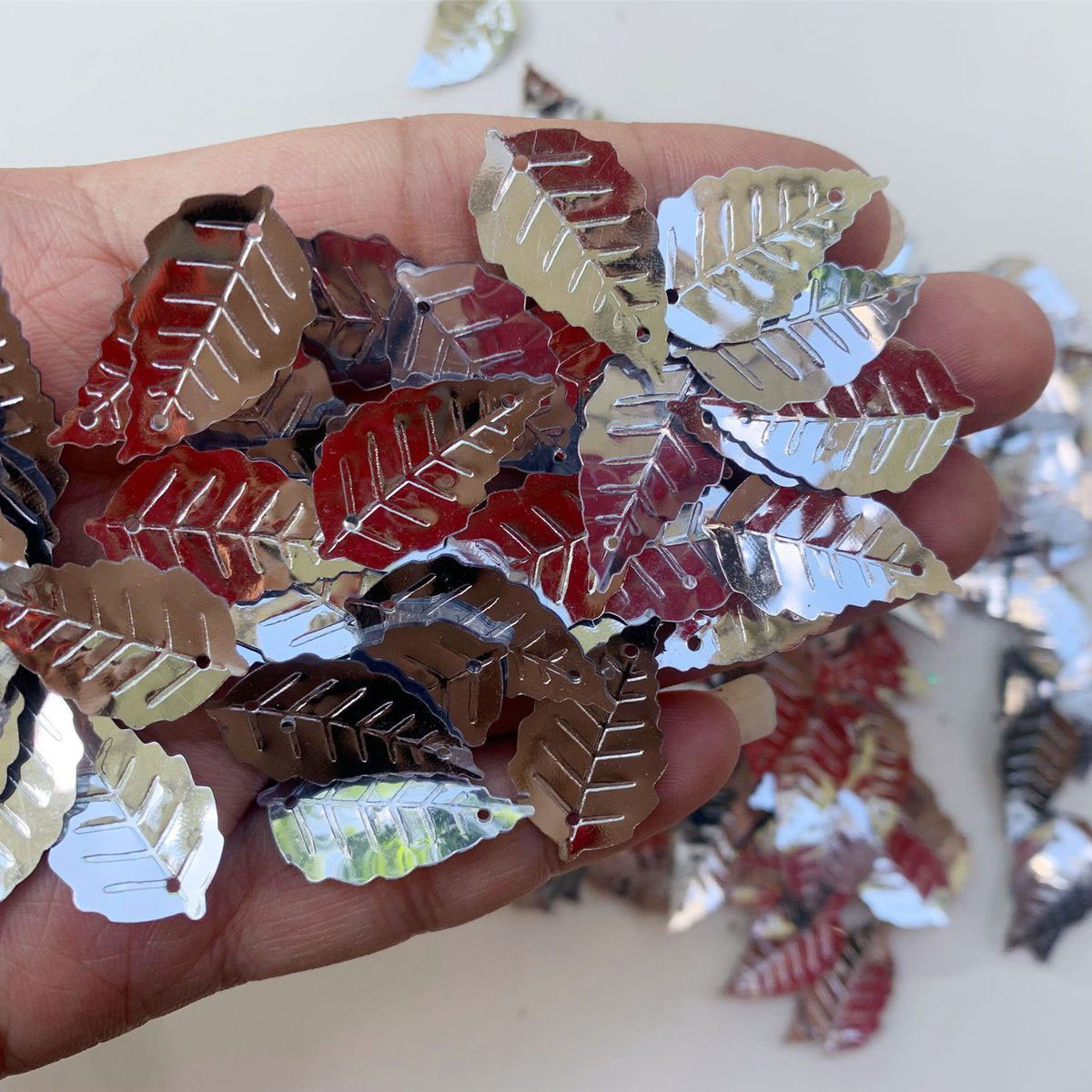 16mm 25mm PVC Leaf Sequins Loo - The Art And Craft Of Jewelry ulasan dan harga