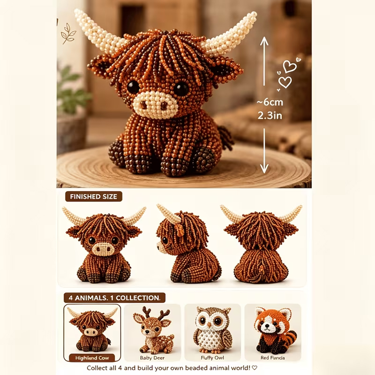 Mini 3D Beaded Animal DIY Kit, - The Art And Craft Of Jewelry ulasan dan harga