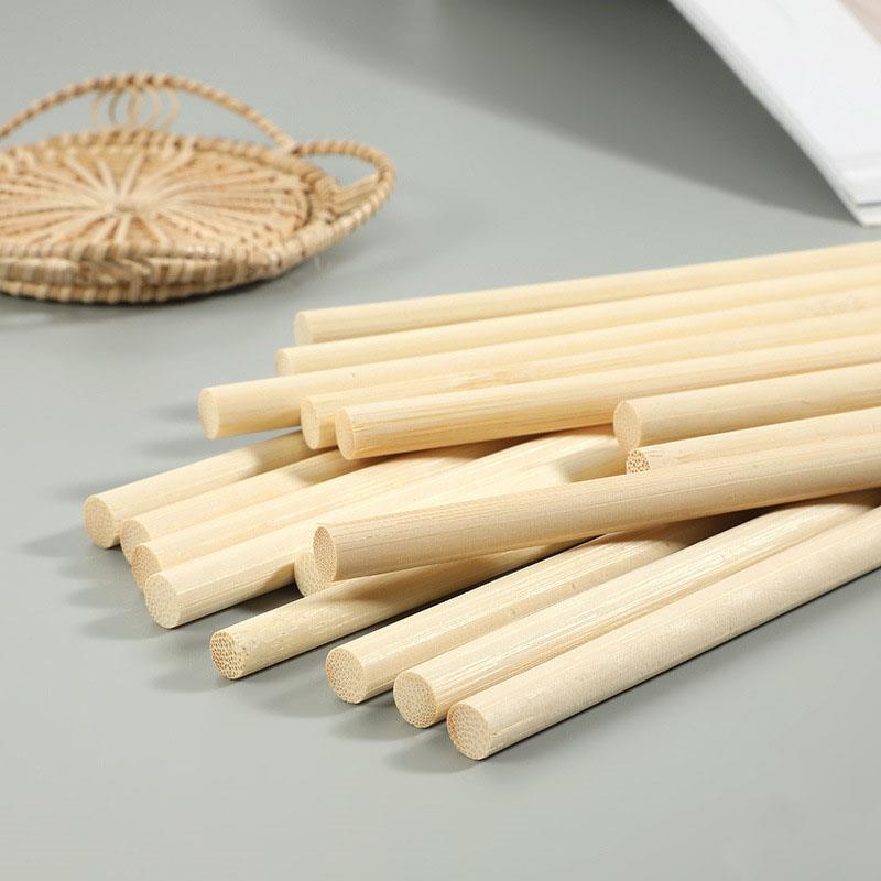 3-8mm Round Wooden Bamboo Stic - Art Craft Stick ulasan dan harga