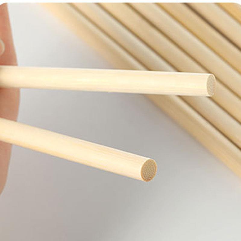 3-8mm Round Wooden Bamboo Stic - Art Craft Stick ulasan dan harga