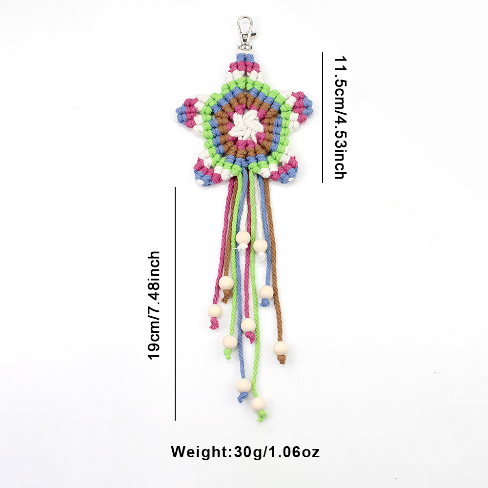Boho Pentagram Tassel Pendant  - Art Crafting ulasan dan harga