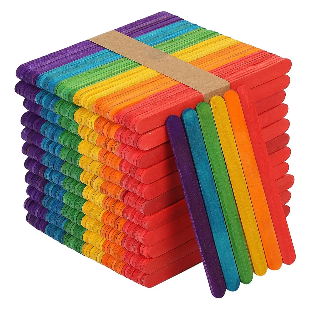 50PCS Colored Popsicle Sticks  - Art Craft Stick ulasan dan harga