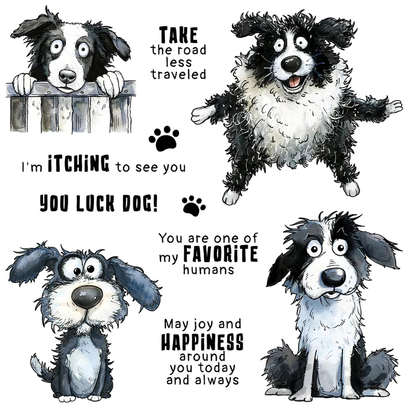Paws And Funny Pet Dogs Cuttin - Rubber Stamp Blank ulasan dan harga