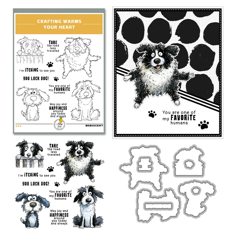 Paws And Funny Pet Dogs Cuttin - Rubber Stamp Blank ulasan dan harga