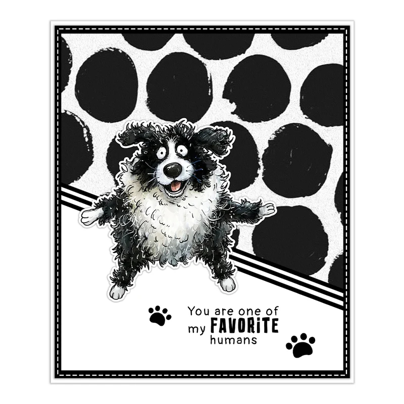 Paws And Funny Pet Dogs Cuttin - Rubber Stamp Blank ulasan dan harga