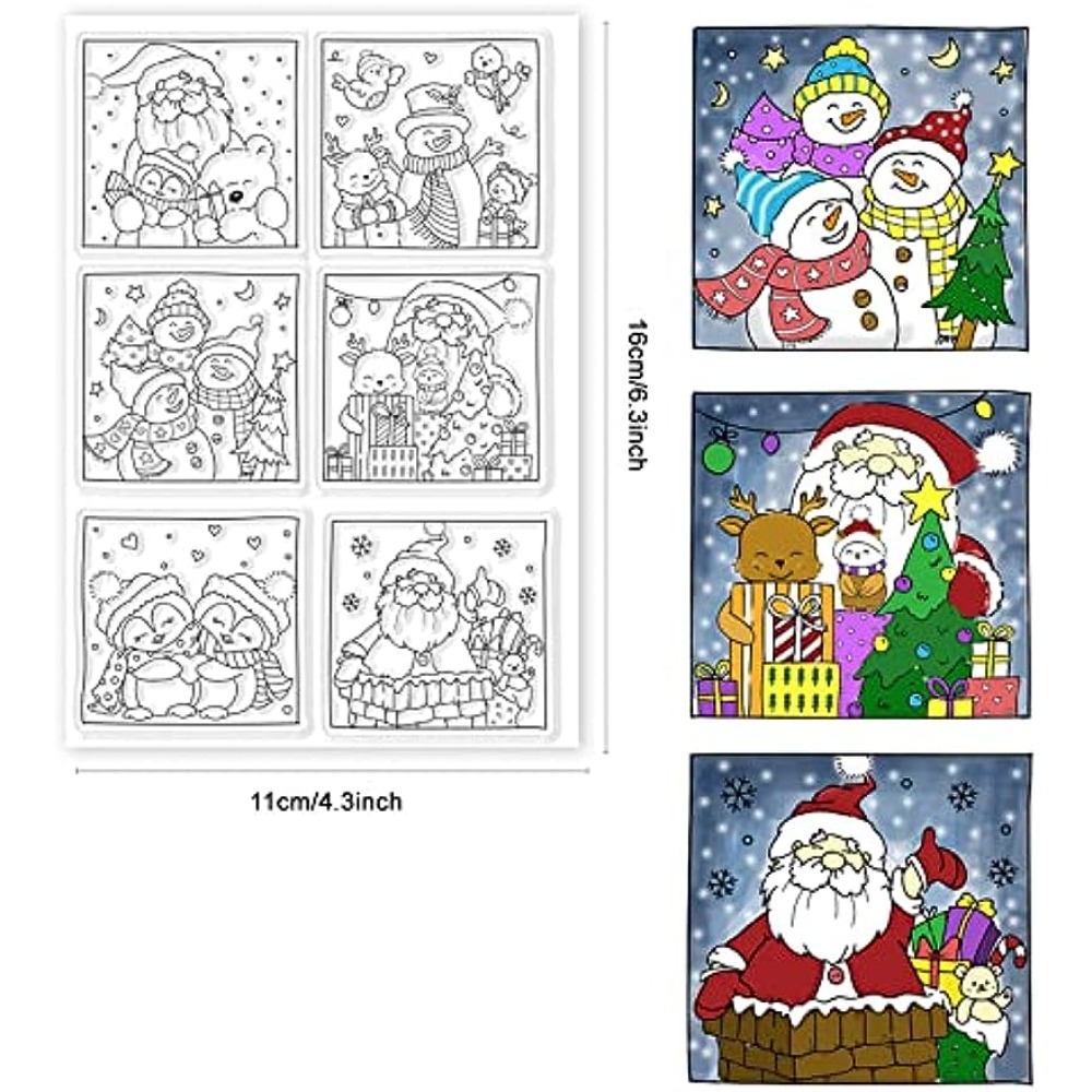 Clear Silicone Stamps Christma - Rubber Stamp Blank ulasan dan harga