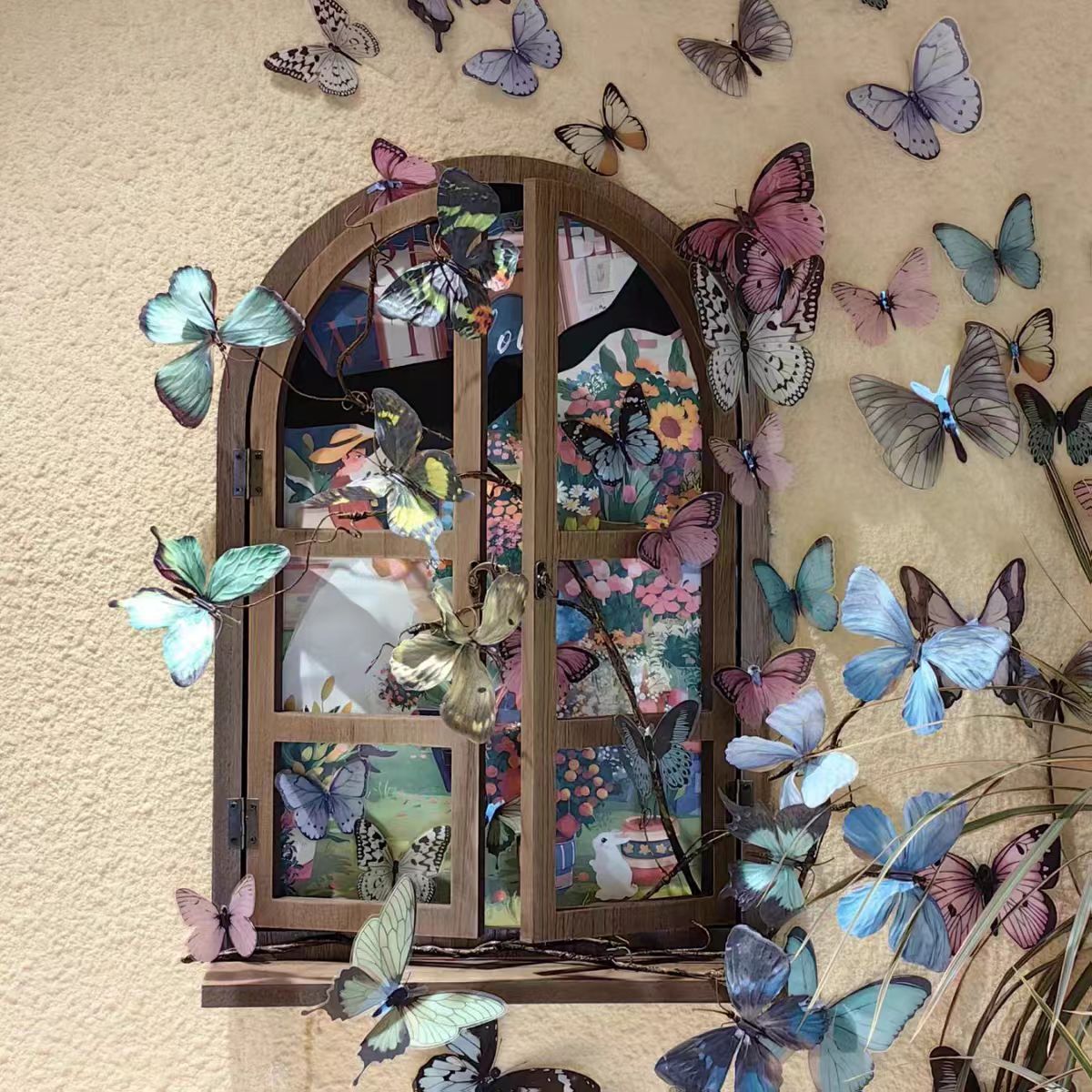 12pcs 3D Butterfly Wall Sticke - Art Craft Halloween ulasan dan harga