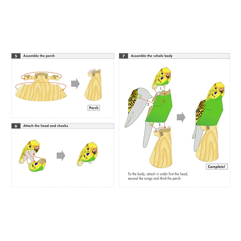 Budgerigar Parrot Bird Handmad - Art Craft Center ulasan dan harga