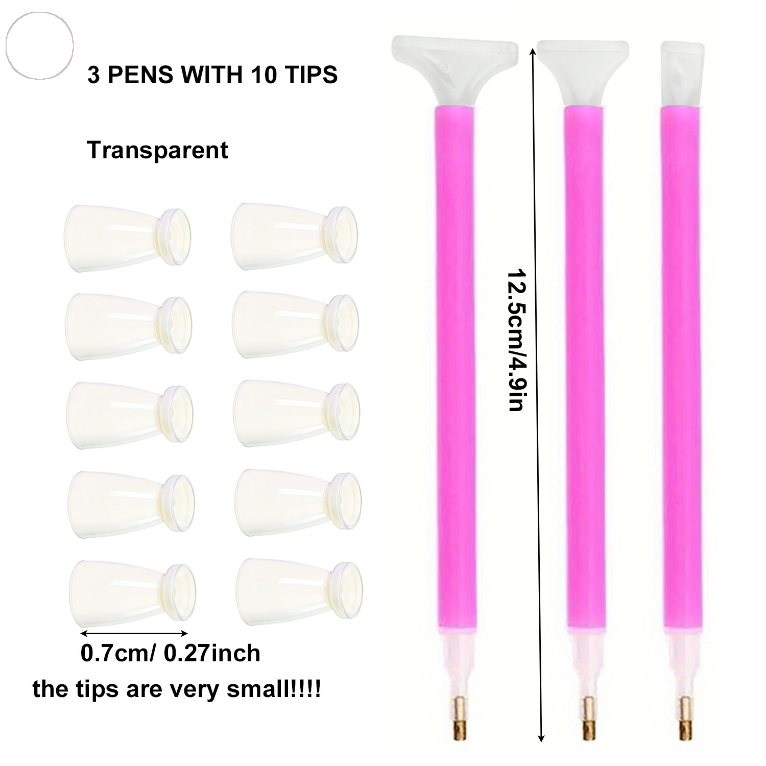 10 Silicone Tips & 3 Pens Diam - Craft Art Set ulasan dan harga