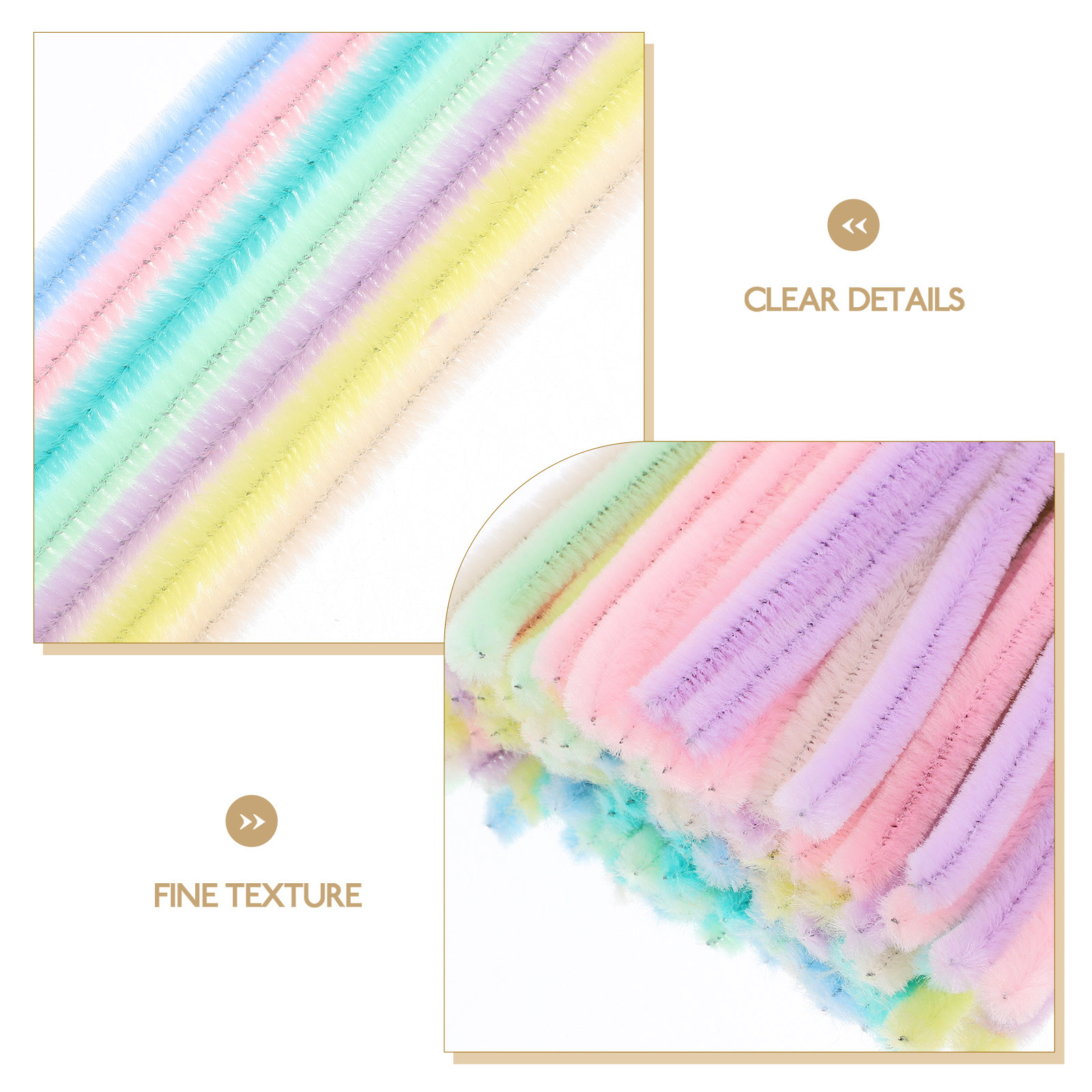 Chenille Stems Macaron Color S - Art Craft Stick ulasan dan harga