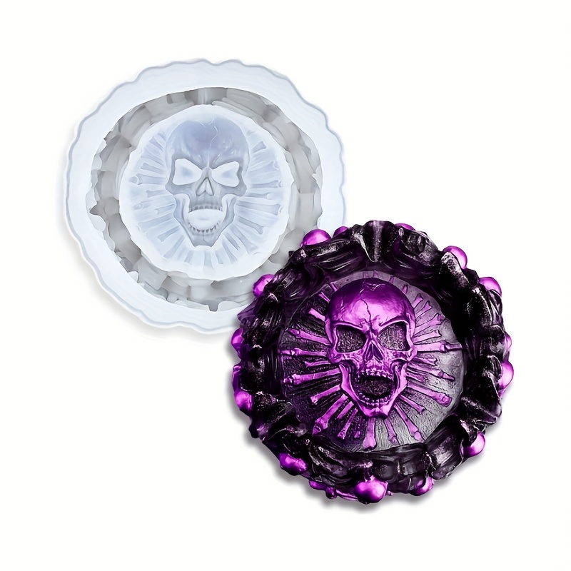 Ashtray mold, skull DIY craft  - Art Craft Party ulasan dan harga