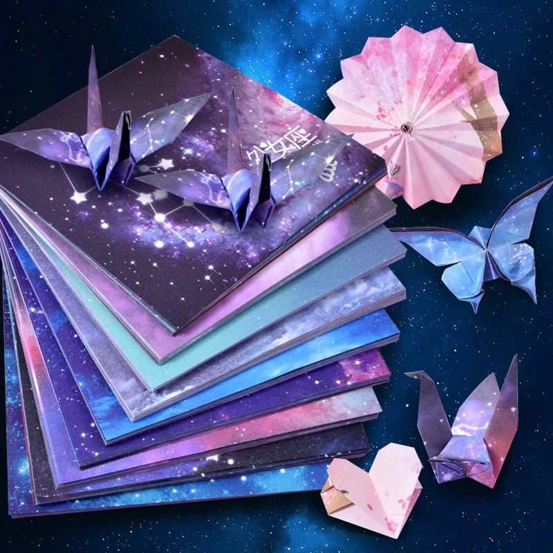 50 Sheets Origami Paper Stars  - Art And Craft Recycle ulasan dan harga