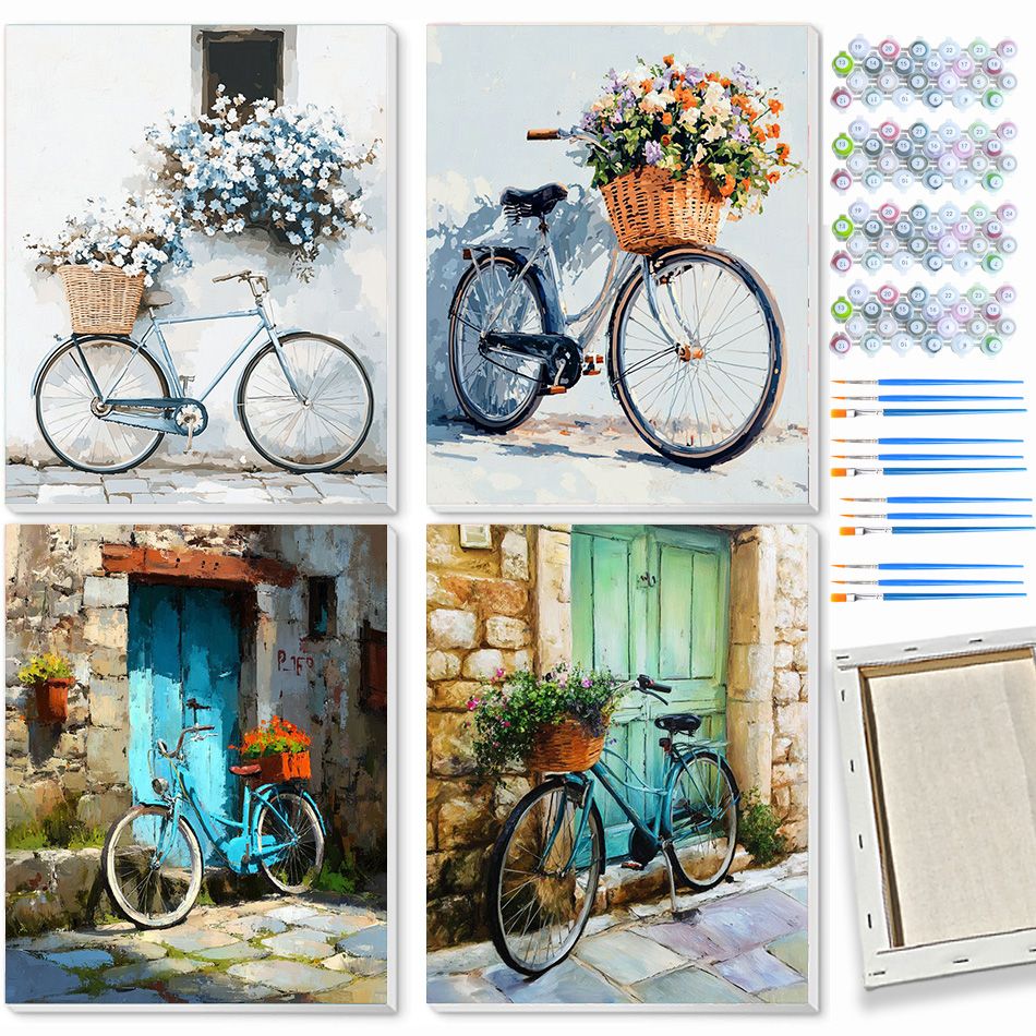 CHENISTORY bicycle Painting By - Art Craft Idea ulasan dan harga