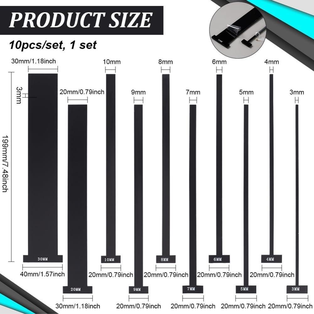 10pcs Acrylic Bookbinding Spac - Bookbinding Supply Kit ulasan dan harga