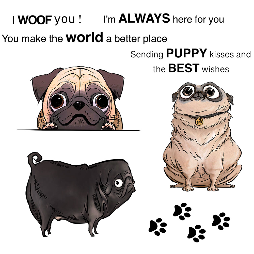 MangoCraft Cute Cartoon Pet Do - Rubber Stamp Blank ulasan dan harga
