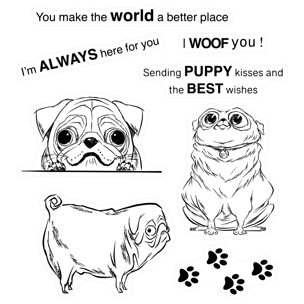 MangoCraft Cute Cartoon Pet Do - Rubber Stamp Blank ulasan dan harga