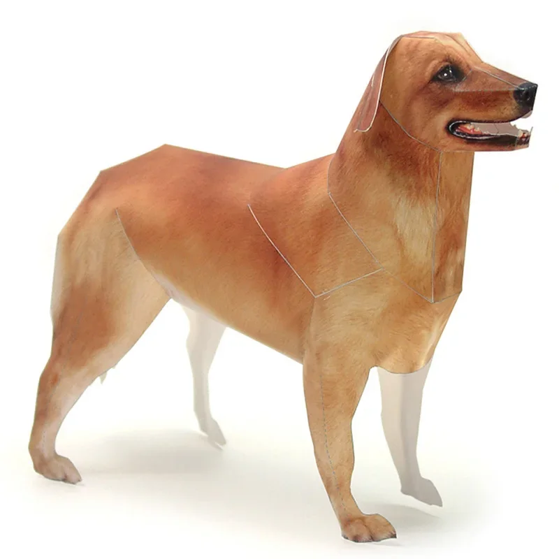 Golden Retriever Dog Paper Mod - Art Craft Center ulasan dan harga