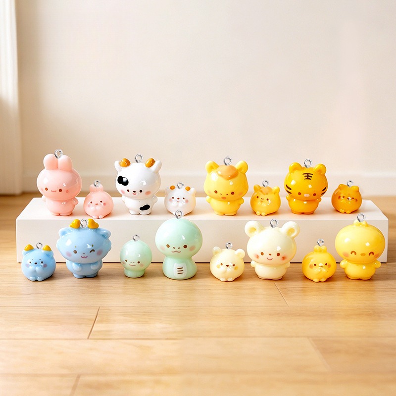 10Pcs Glossy Cartoon Animal Re - Dinosaur And Craft ulasan dan harga