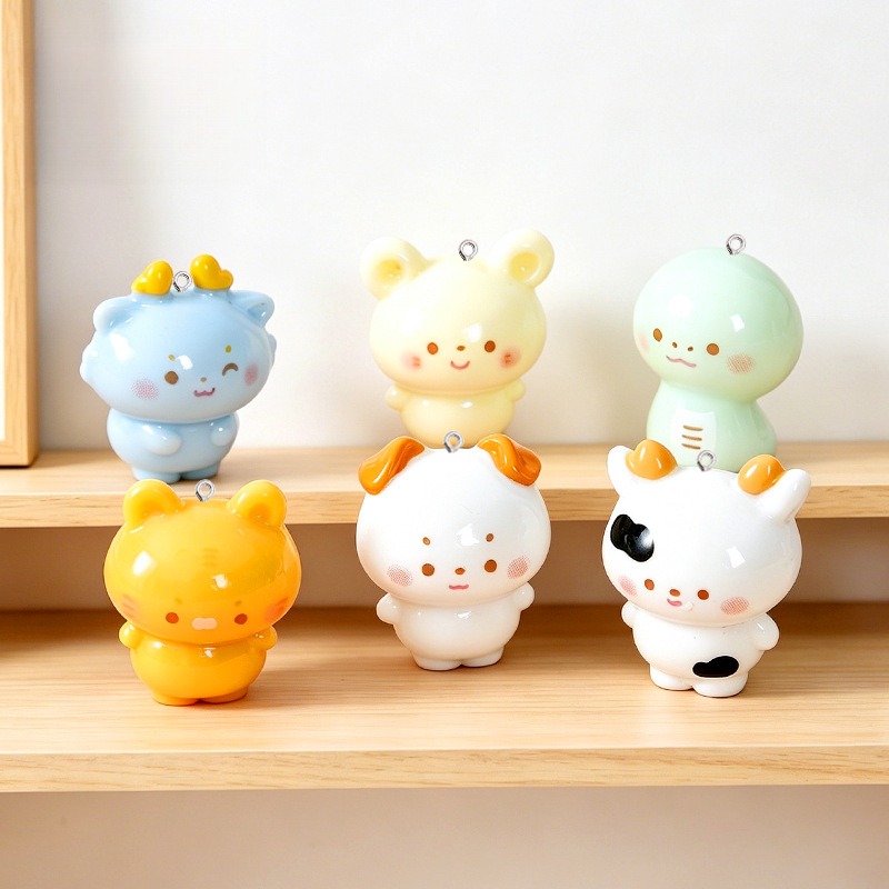 10Pcs Glossy Cartoon Animal Re - Dinosaur And Craft ulasan dan harga