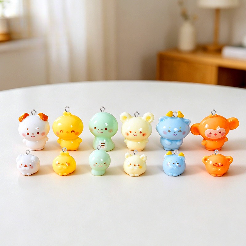 10Pcs Glossy Cartoon Animal Re - Dinosaur And Craft ulasan dan harga