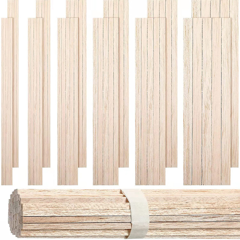 130pcs Balsa Wood Wooden Strip - Art Craft Stick ulasan dan harga