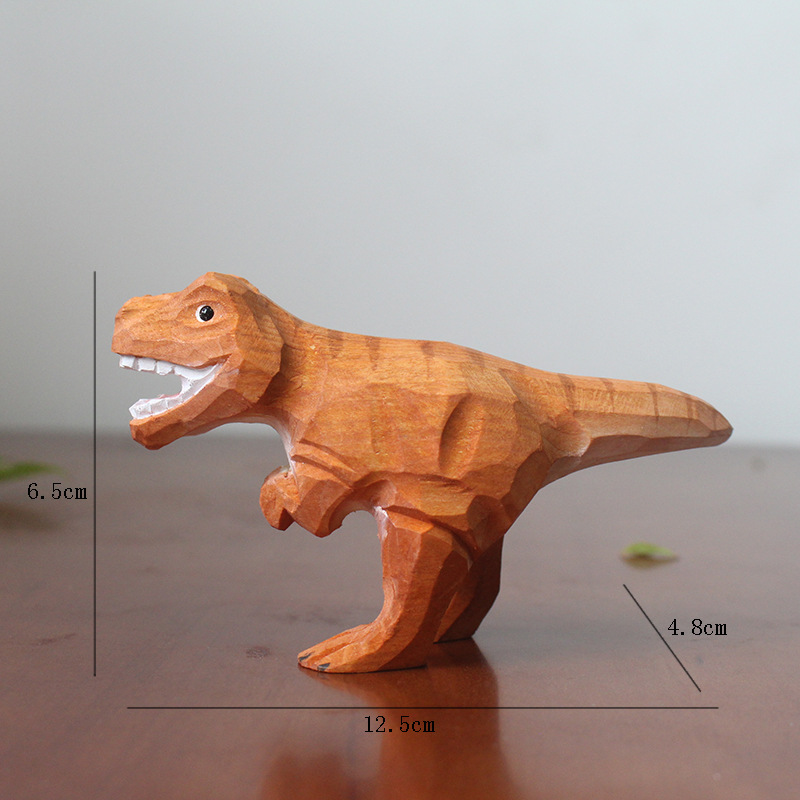Handcarved Basswood Dinosaur S - Dinosaur And Craft ulasan dan harga