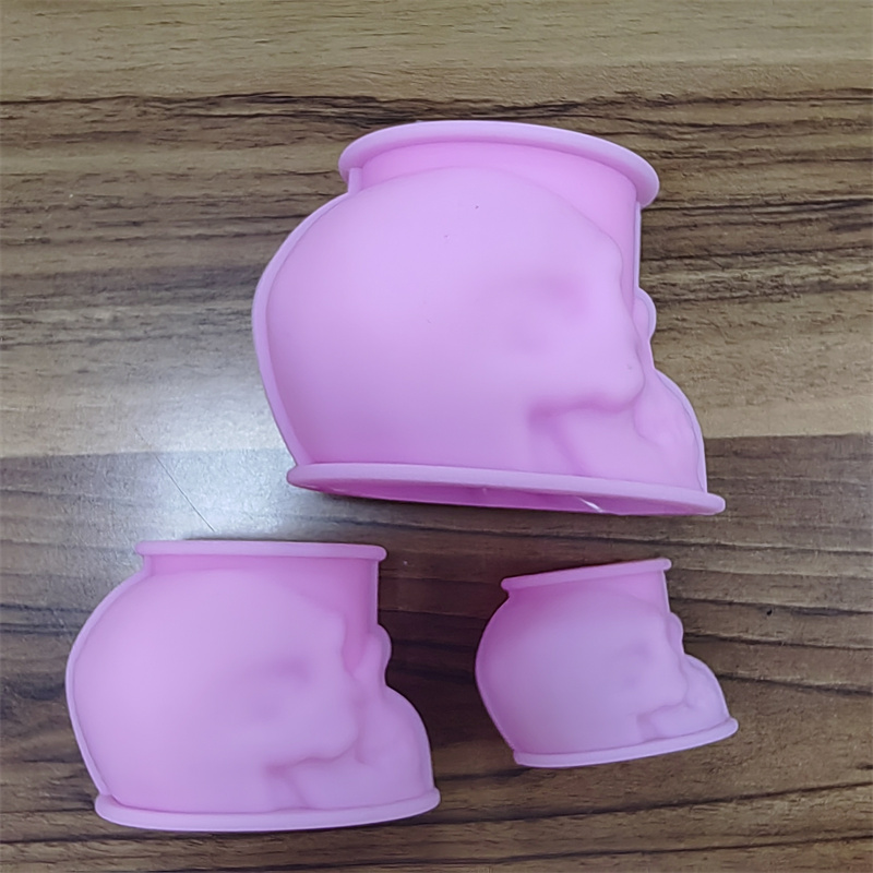 White and Pink Skull Candle Mo - Art Craft Halloween ulasan dan harga