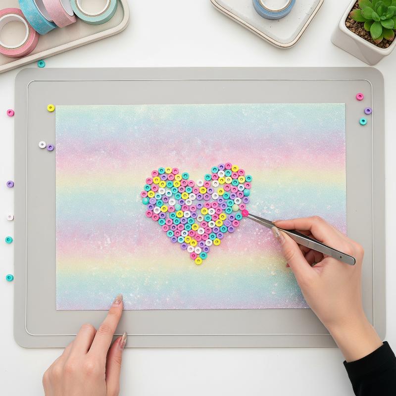 Gradient Glitter Fuse Bead Iro - Art Craft Stick ulasan dan harga