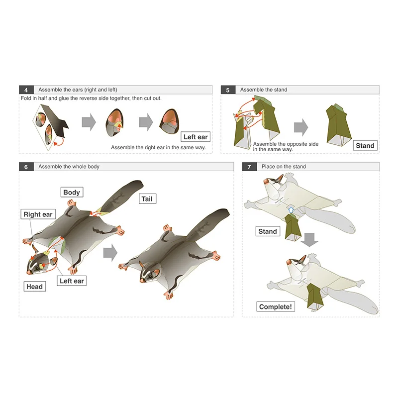 Sugar Glider Flying Mouse Hand - Art Craft Center ulasan dan harga