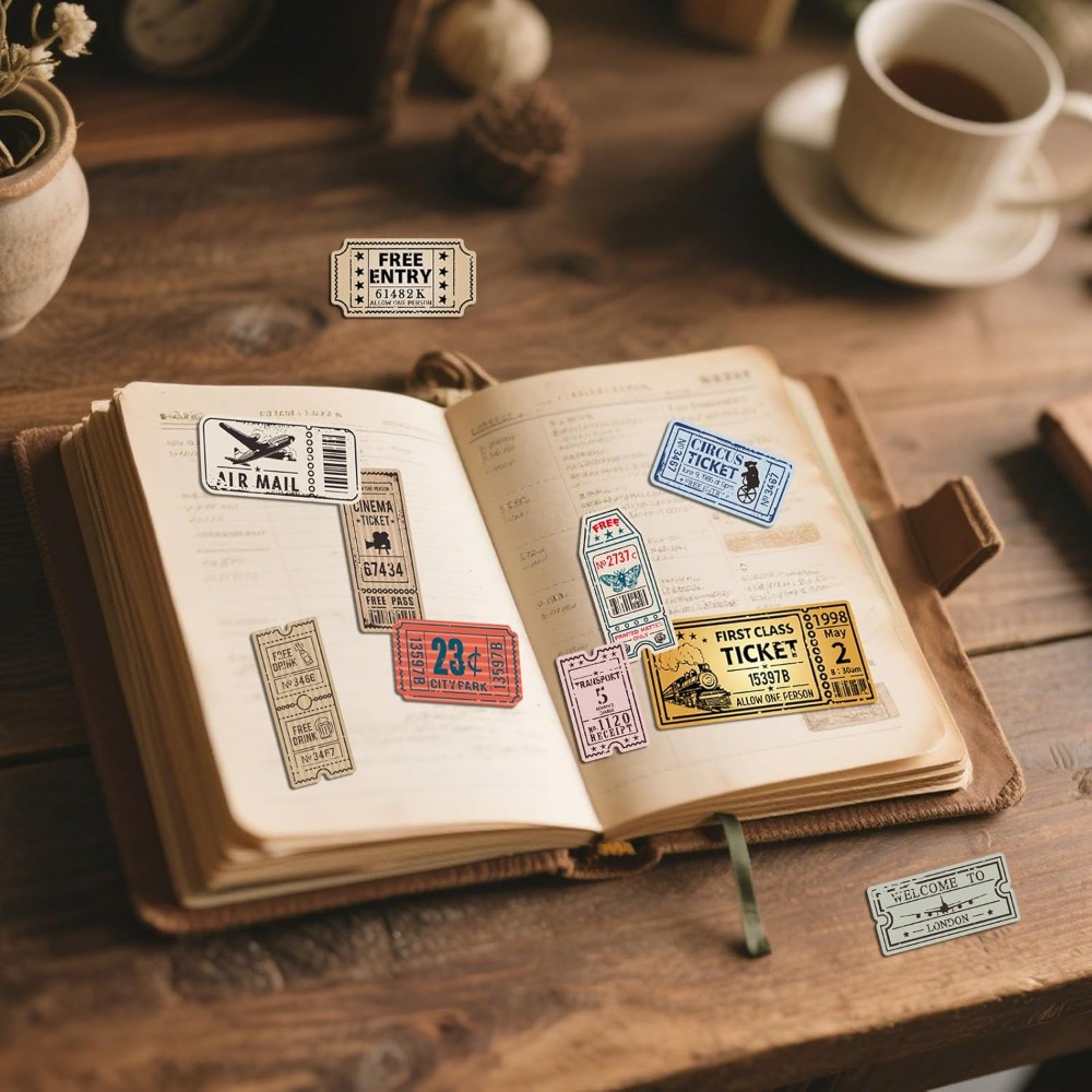 Vintage Ticket Clear Stamp for - Rubber Stamp Blank ulasan dan harga