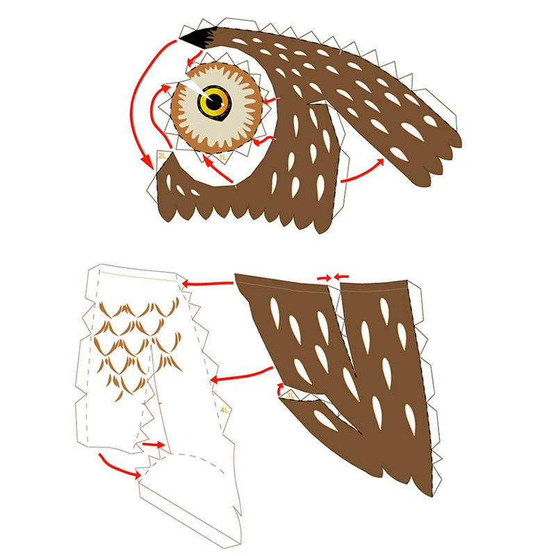 Little Owl Origami Art Mini 3D - Art Craft Center ulasan dan harga
